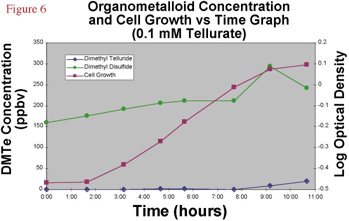 Figure 6 Time Course 0.1 mm Tellurate